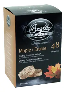 Lönnbriketter 48-pack rökbriketter från Bradley Smoker